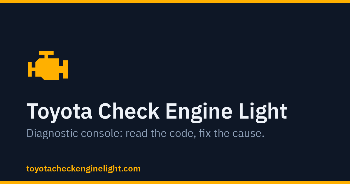 Trac Code TRAC OFF and Check Engine Light on a Toyota: Codes, Causes, and Reset